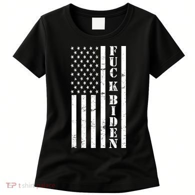 Fuck Biden American Flag Women's T-Shirt