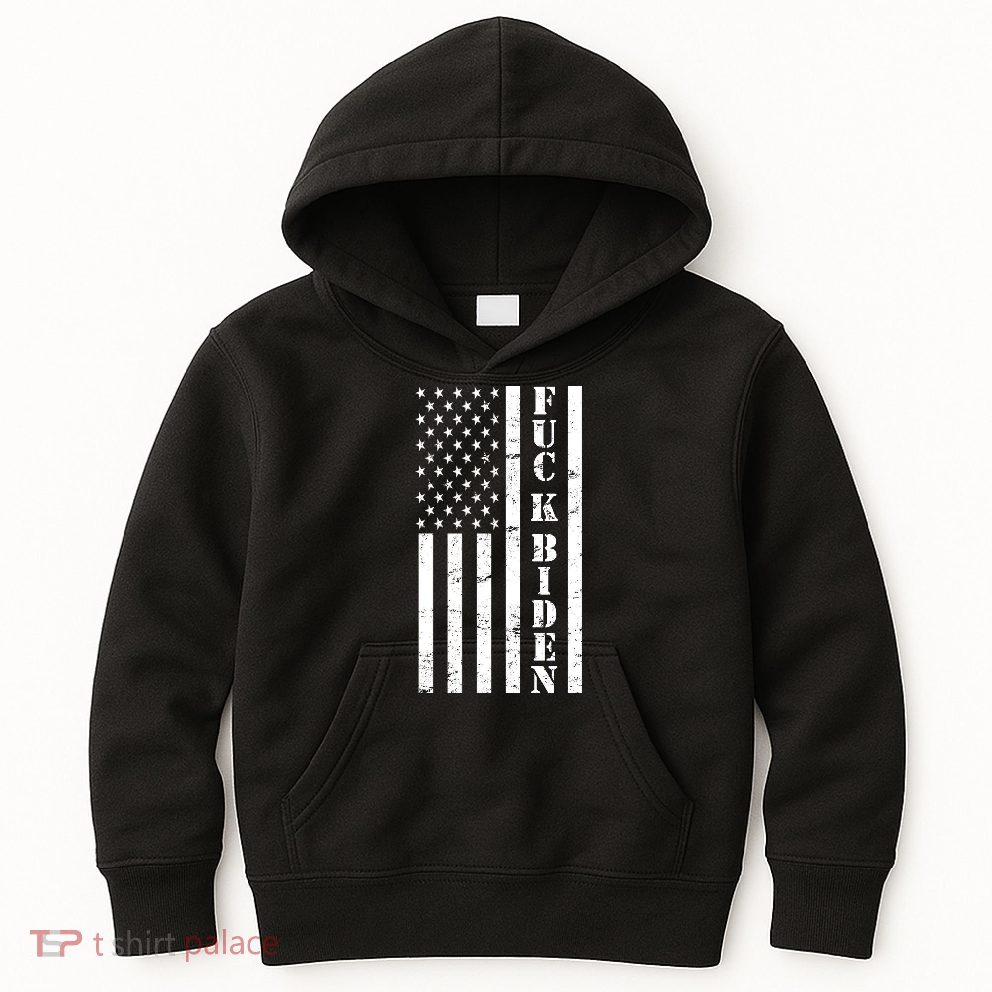 Fuck Biden American Flag Kids Hoodie