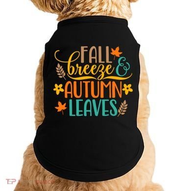 Fall Breeze Autumn Leaves Doggie Tank