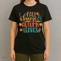 Fall Breeze Autumn Leaves T-Shirt thumb 4