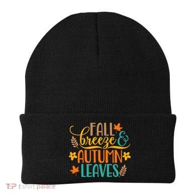 Fall Breeze Autumn Leaves Beanie