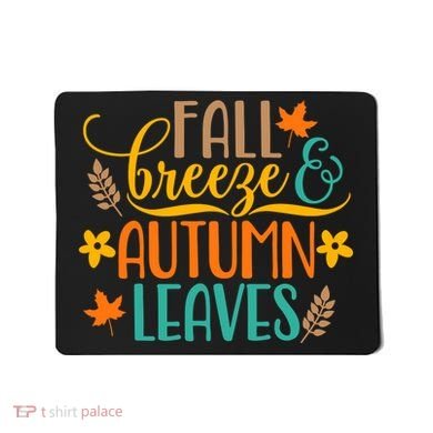 Fall Breeze Autumn Leaves Mousepad