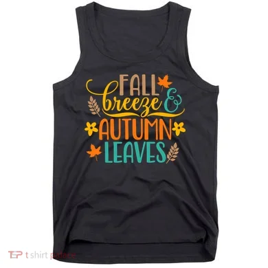 Fall Breeze Autumn Leaves Tank Top