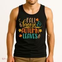 Fall Breeze Autumn Leaves Tank Top thumb 3
