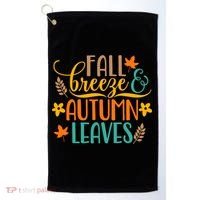 Fall Breeze Autumn Leaves Golf Towel thumb 0