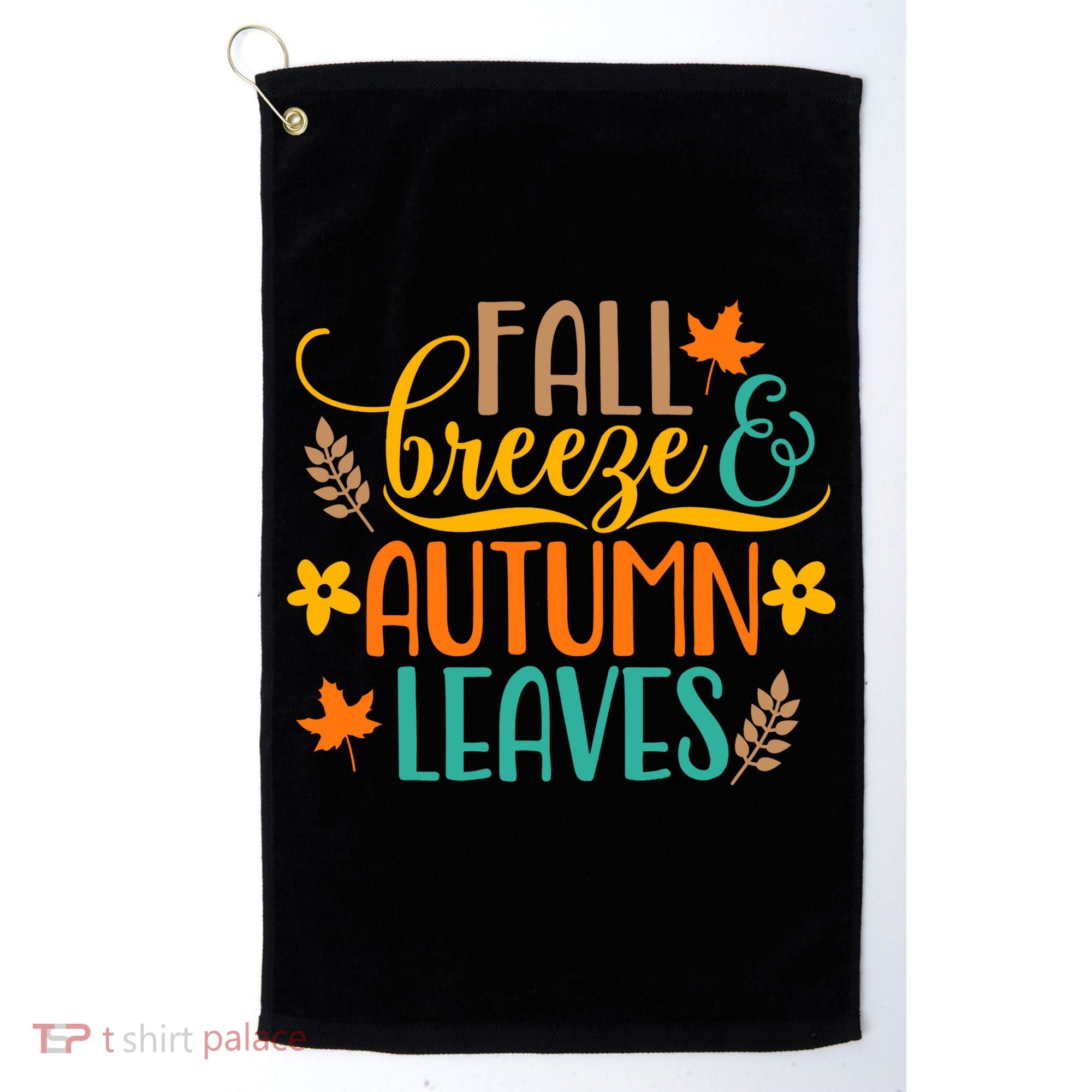 Fall Breeze Autumn Leaves Golf Towel