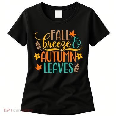 Fall Breeze Autumn Leaves Women's T-Shirt