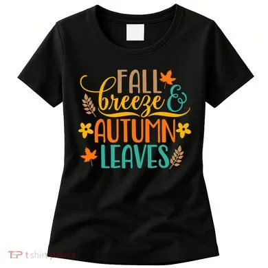 Fall Breeze Autumn Leaves Women's T-Shirt
