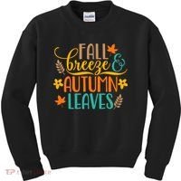 Fall Breeze Autumn Leaves Kids Sweatshirt thumb 0