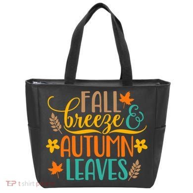 Fall Breeze Autumn Leaves Tote Bag