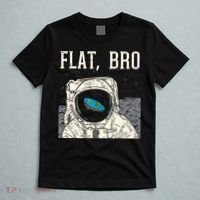 Flat Bro Astronaut Space Funny Earth Conspiracy Theory Gift T-Shirt thumb 5