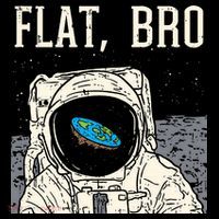 Flat Bro Astronaut Space Funny Earth Conspiracy Theory Gift Women's Hoodie thumb 2