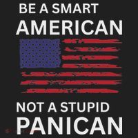 Funny Be A Smart American Not A Stupid Panican Beanie thumb 2