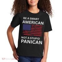 Funny Be A Smart American Not A Stupid Panican Kids T-Shirt thumb 2