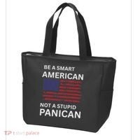 Funny Be A Smart American Not A Stupid Panican Tote Bag thumb 3