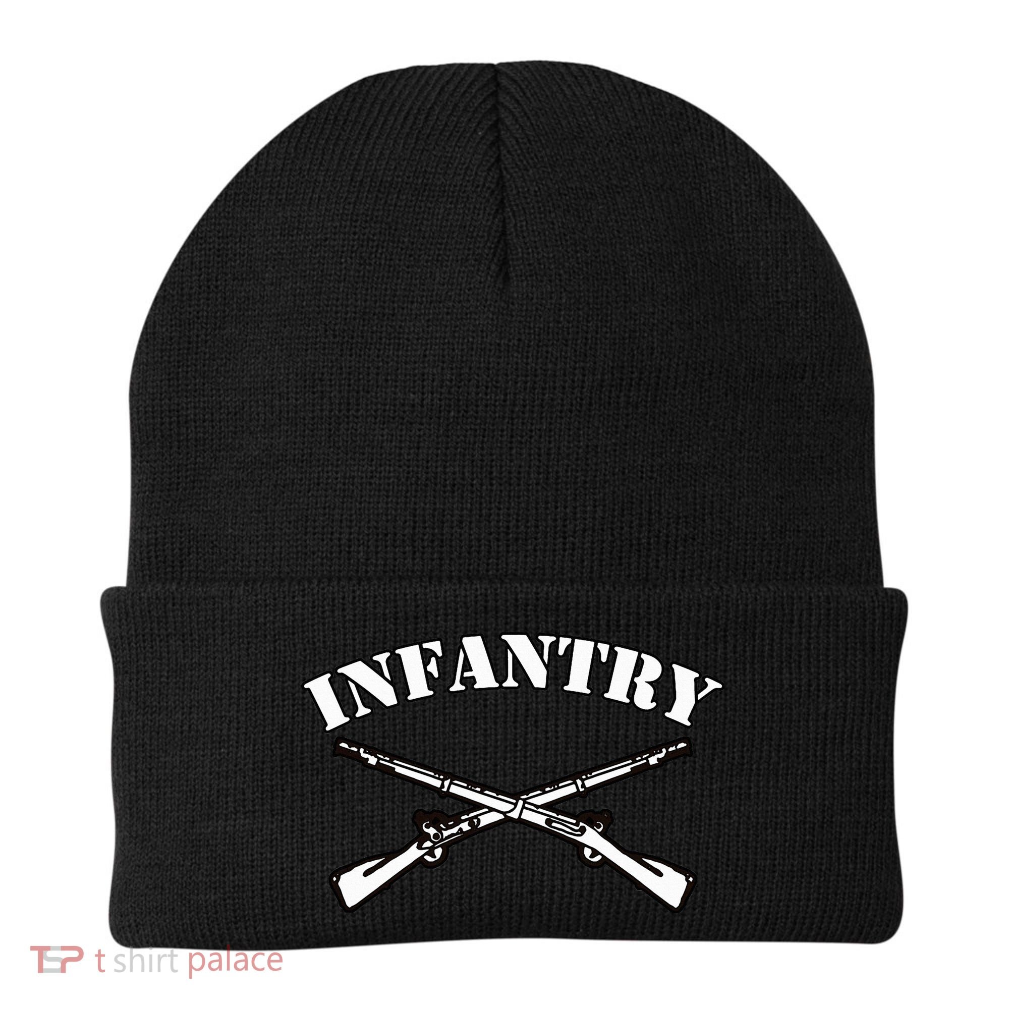 Fort Benning Army Infantry Crossed Rifles Beanie