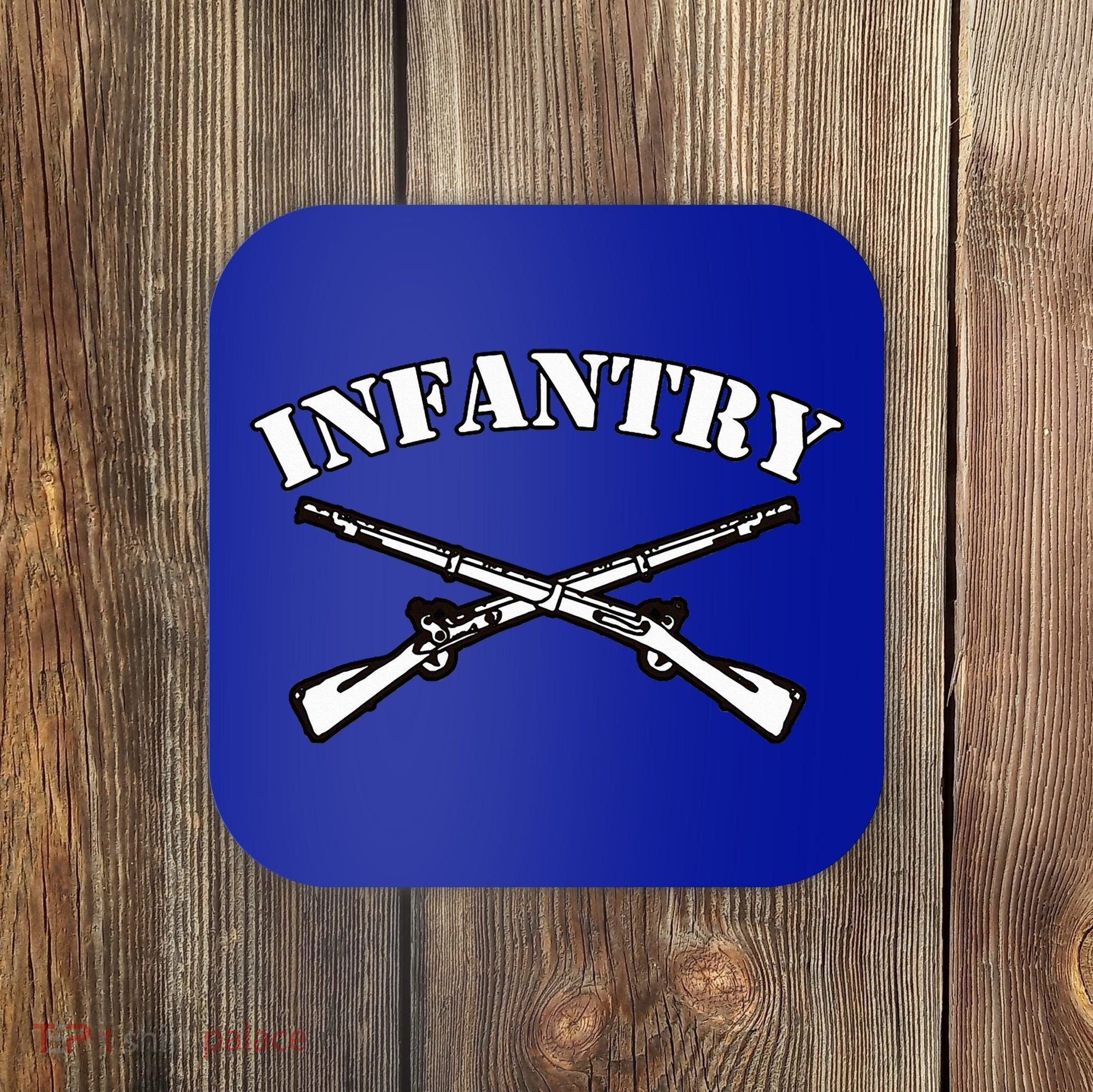 Fort Benning Army Infantry Crossed Rifles Coaster