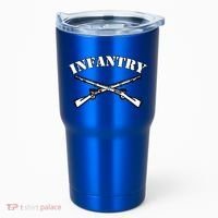 Fort Benning Army Infantry Crossed Rifles Tumbler thumb 0