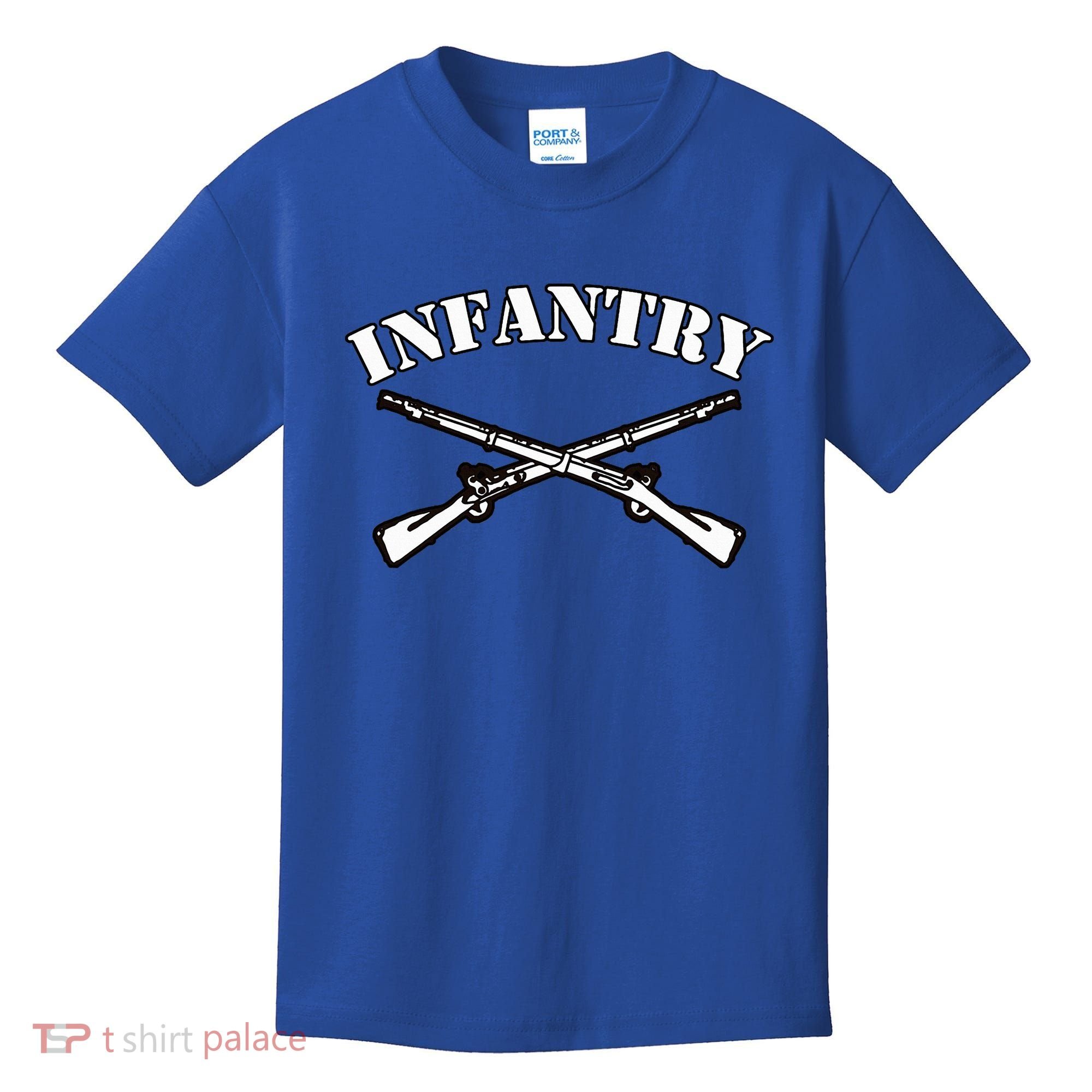 Fort Benning Army Infantry Crossed Rifles Kids T-Shirt