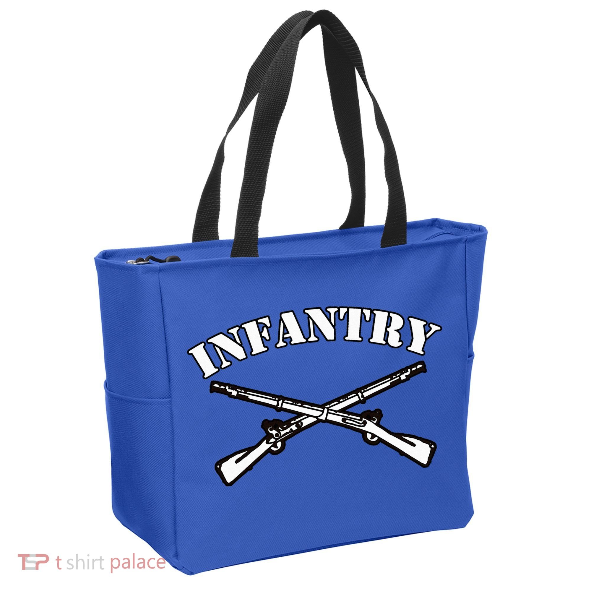 Fort Benning Army Infantry Crossed Rifles Tote Bag