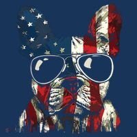 French Bulldog American USA Flag 4th Of July Frenchie T-Shirt thumb 7