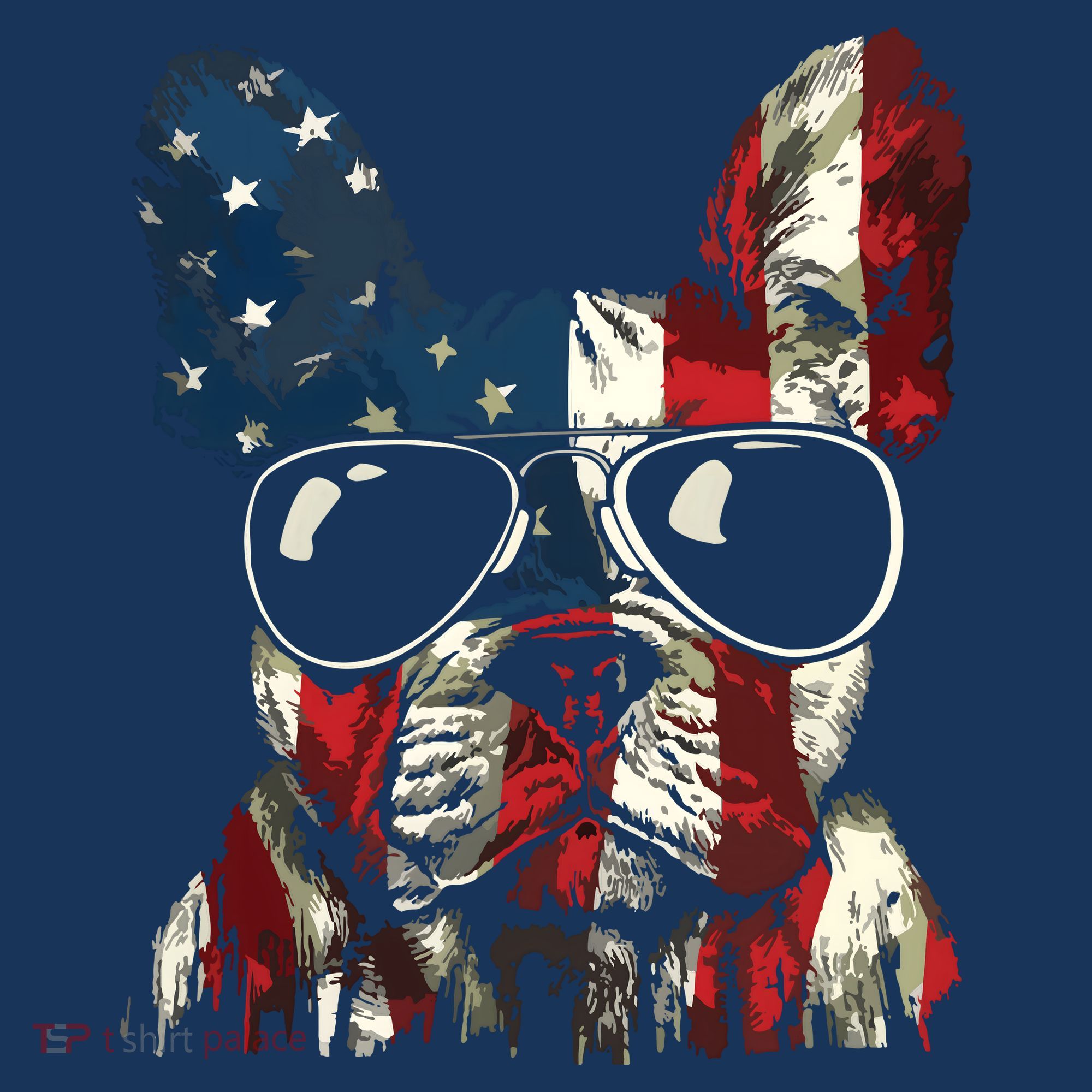 French Bulldog American USA Flag 4th Of July Frenchie Women's Tank Top