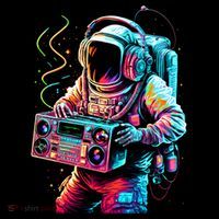 Funky Boombox Astronaut In Space Graphic And Teens Gift Coffee Mug thumb 5