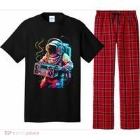 Funky Boombox Astronaut In Space Graphic And Teens Gift Pajama Set thumb 0