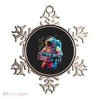 Funky Boombox Astronaut In Space Graphic And Teens Gift Ornament thumb 0