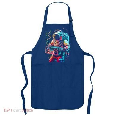 Funky Boombox Astronaut In Space Graphic And Teens Gift Apron