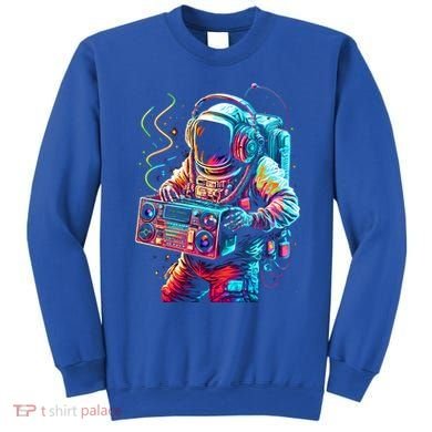 Funky Boombox Astronaut In Space Graphic And Teens Gift Sweatshirt