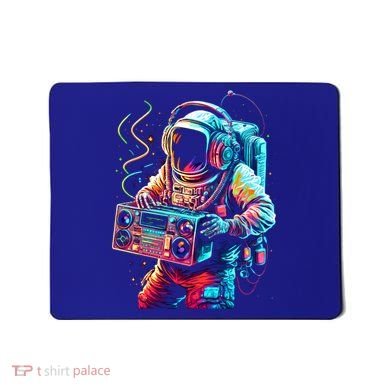 Funky Boombox Astronaut In Space Graphic And Teens Gift Mousepad