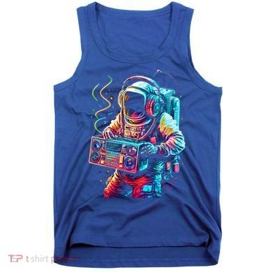 Funky Boombox Astronaut In Space Graphic And Teens Gift Tank Top