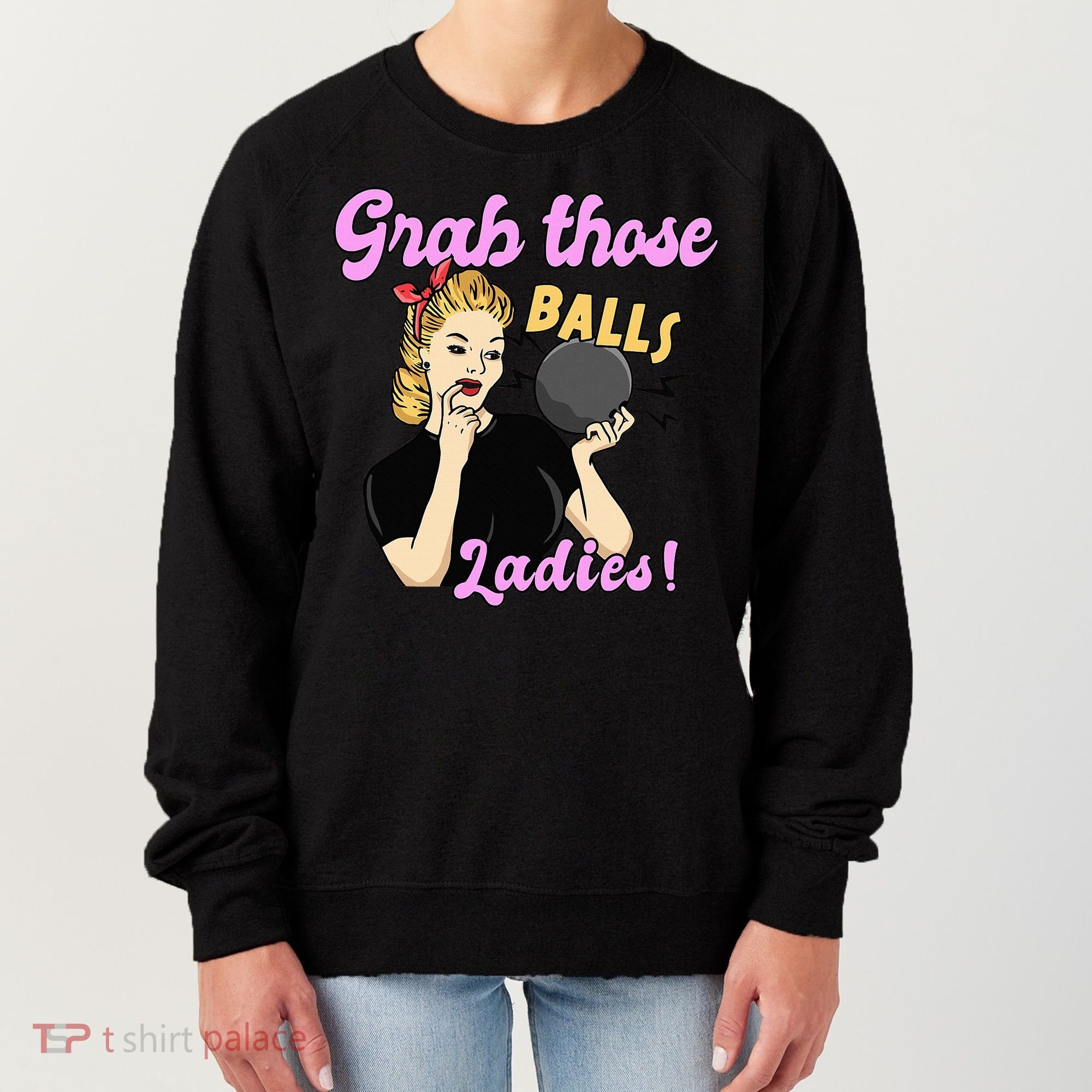 Funny Bowling Art For Bowler Ball Bowling Lover Women's Sweatshirt