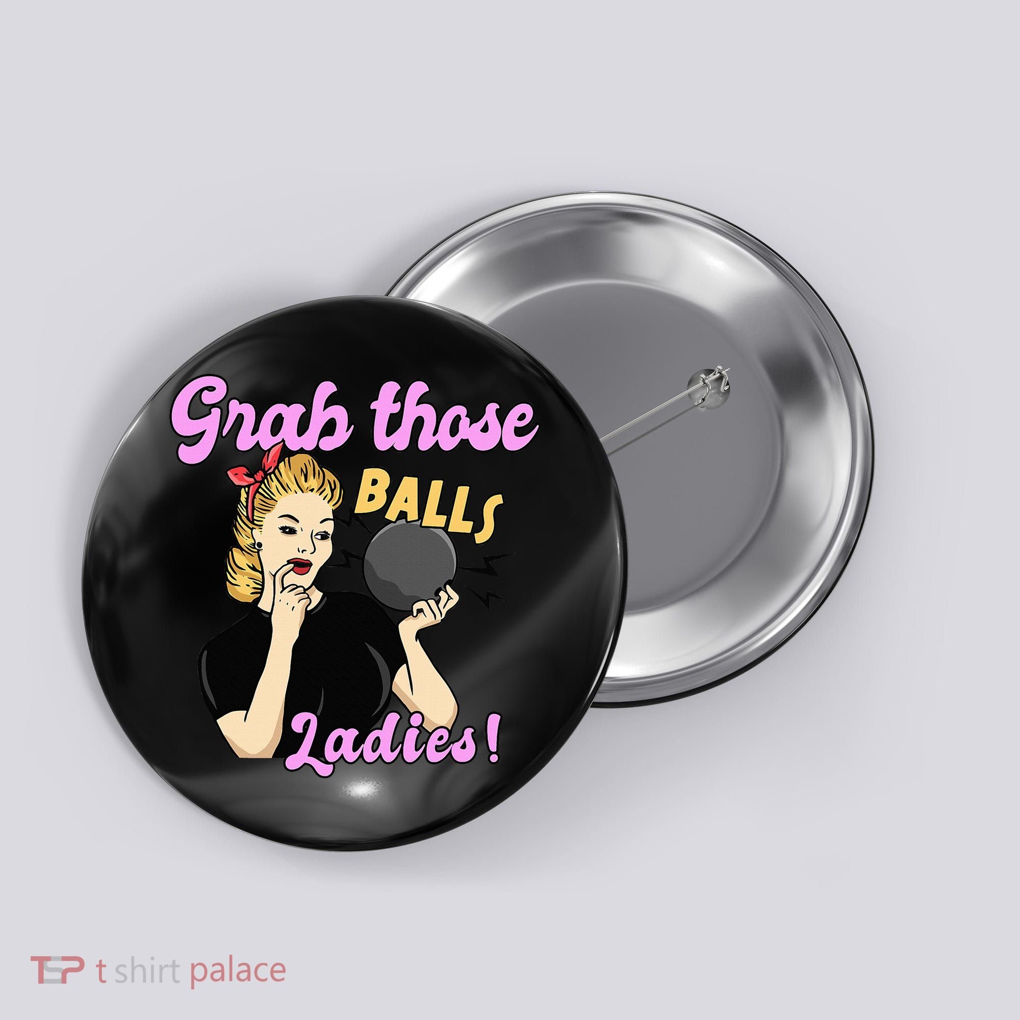 Funny Bowling Art For Bowler Ball Bowling Lover Button