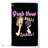 Funny Bowling Art For Bowler Ball Bowling Lover Golf Towel thumb 0