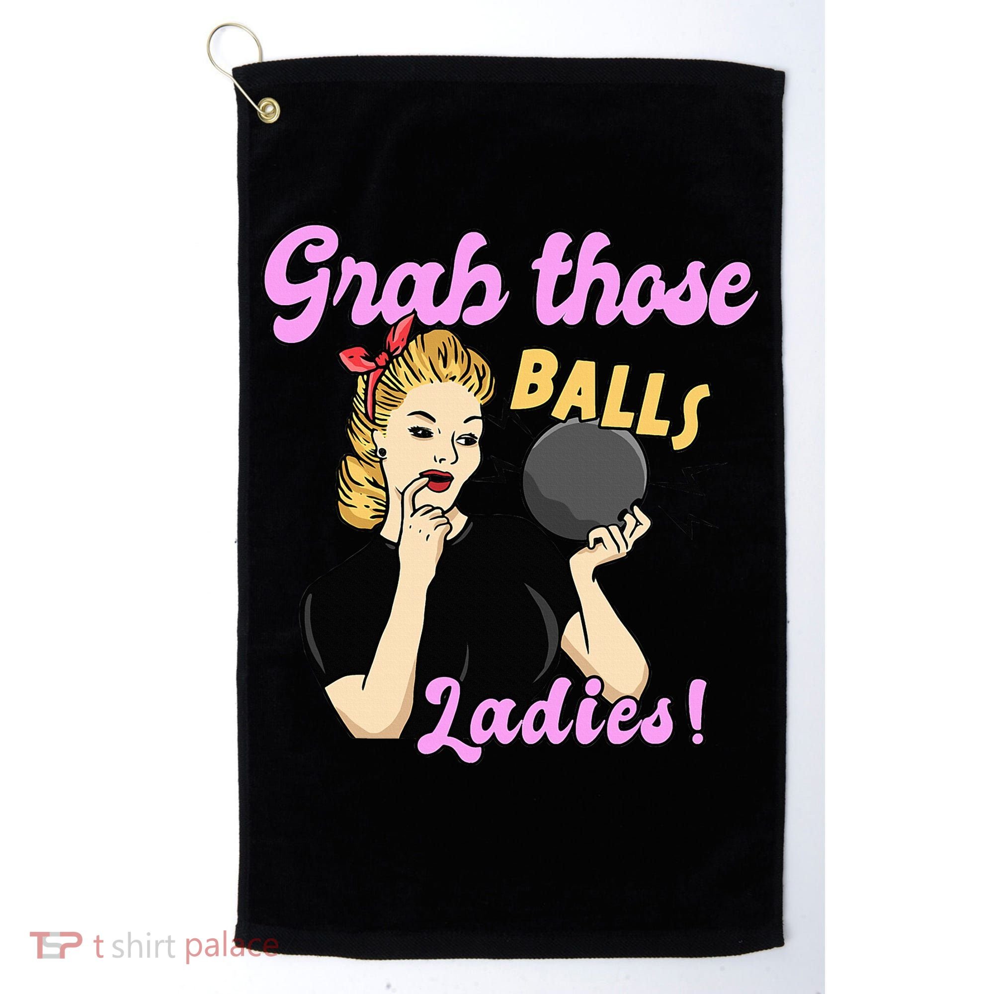 Funny Bowling Art For Bowler Ball Bowling Lover Golf Towel