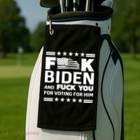 F*ucK Biden And F You For Voting For Him Golf Towel thumb 2
