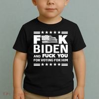 F*ucK Biden And F You For Voting For Him Toddler T-Shirt thumb 2