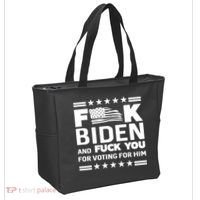 F*ucK Biden And F You For Voting For Him Tote Bag thumb 2