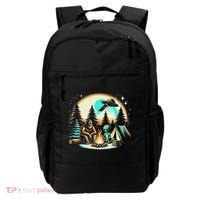 Funny Bigfoot & Alien Ufo Camping Outdoor Adventures Hiking Backpack thumb 0