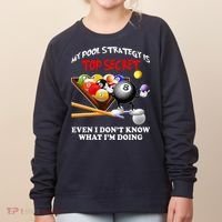 Funny Billiards ArtFor Men Women Billiards Pool Players Women's Sweatshirt thumb 0