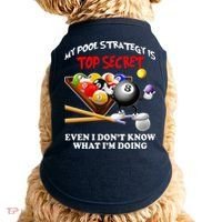 Funny Billiards ArtFor Men Women Billiards Pool Players Doggie Tank thumb 0