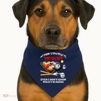 Funny Billiards ArtFor Men Women Billiards Pool Players USA-Made Doggie Bandana thumb 1