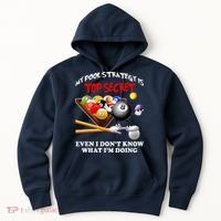 Funny Billiards ArtFor Men Women Billiards Pool Players Hoodie thumb 0