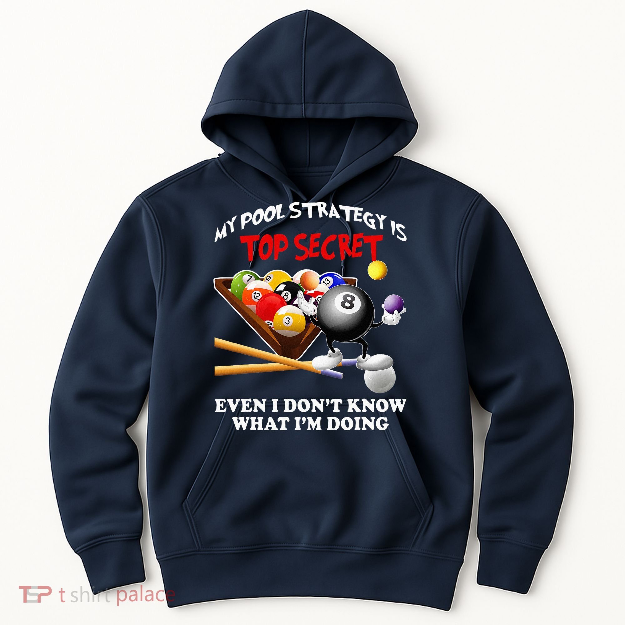 Funny Billiards ArtFor Men Women Billiards Pool Players Hoodie