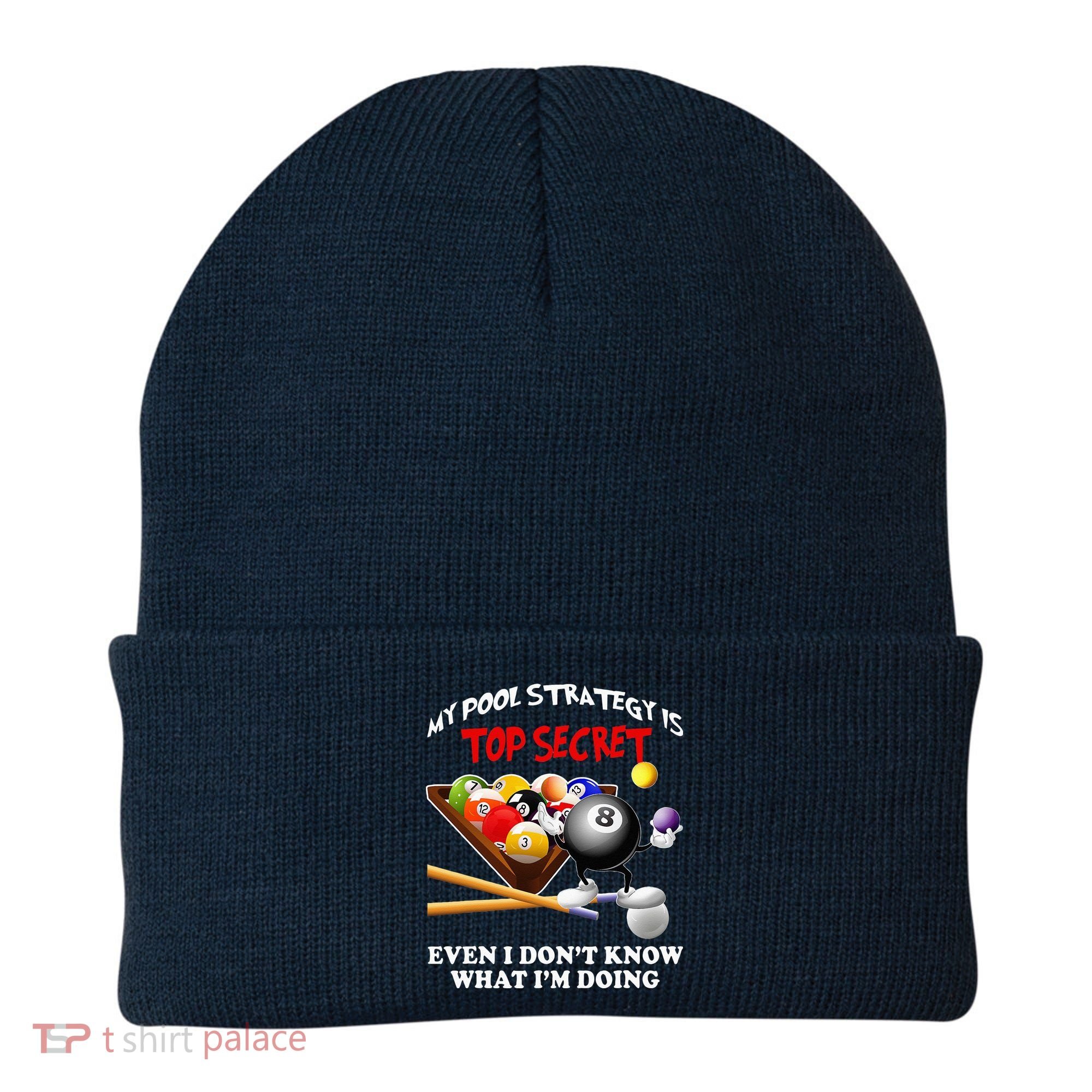 Funny Billiards ArtFor Men Women Billiards Pool Players Beanie