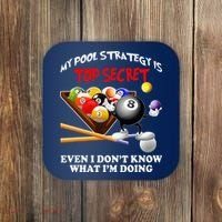 Funny Billiards ArtFor Men Women Billiards Pool Players Coaster thumb 0
