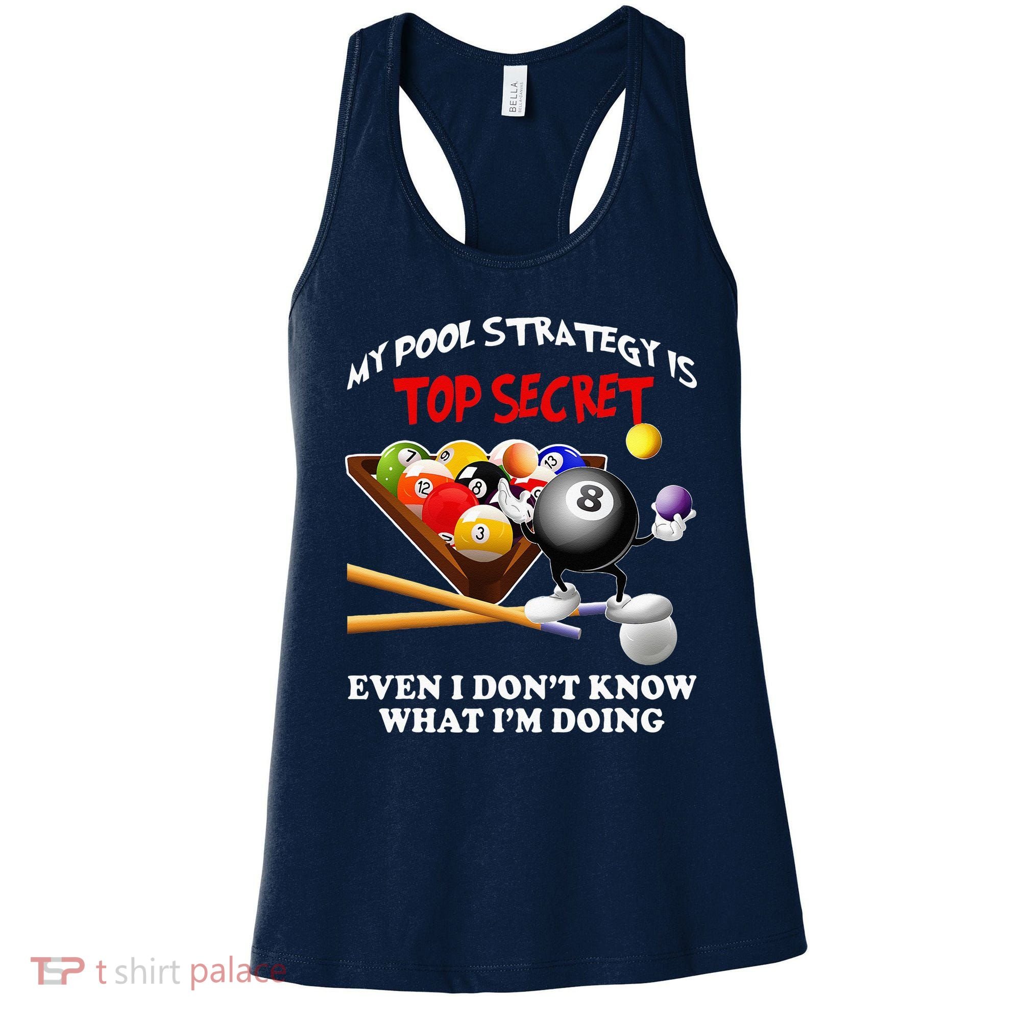 Funny Billiards ArtFor Men Women Billiards Pool Players Women's Tank Top