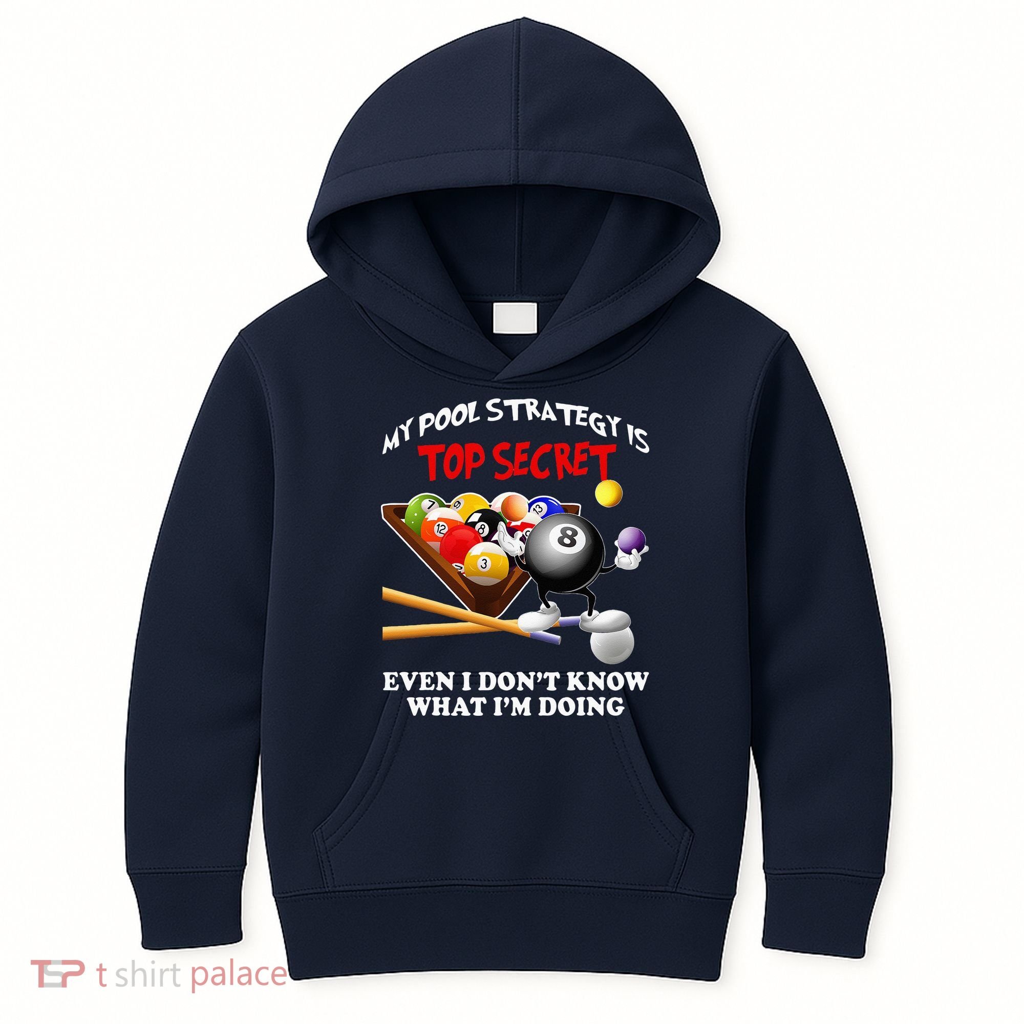 Funny Billiards ArtFor Men Women Billiards Pool Players Kids Hoodie